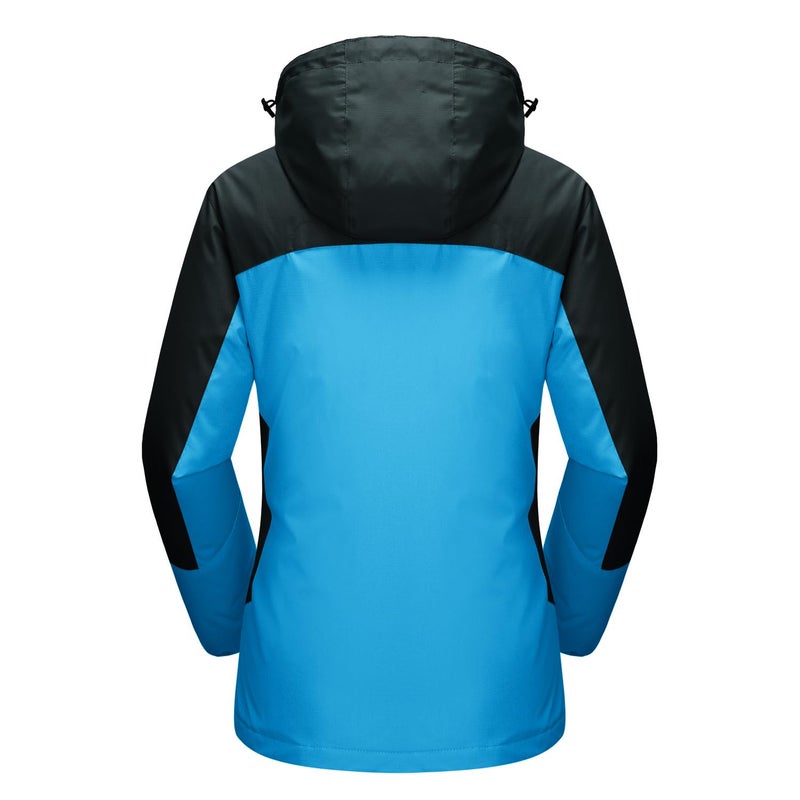 MAGCOMSEN Winter Coat for Women 3 In 1 Ski Jacket Snowboard Waterproof Snow Jacket Lake Blue S - Image 2